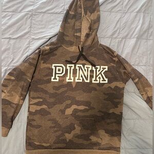 PINK camo hoodie and matching pants